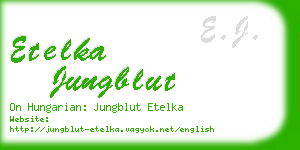 etelka jungblut business card